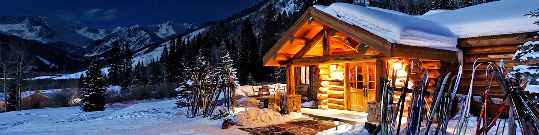 One of Aspen's most loved winter activities is a ski, snowshoe or sleigh ride to the Pine Creek Cookhouse in Castle Creek Valley