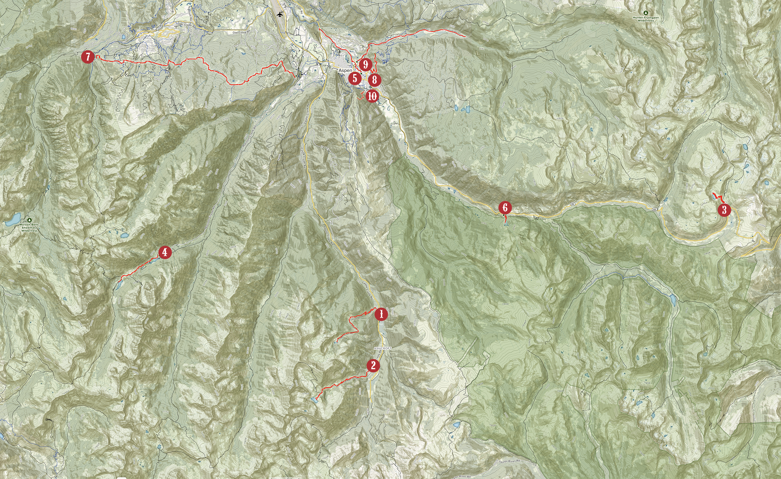 10 Tyrolean Lodge hiking trail picks map