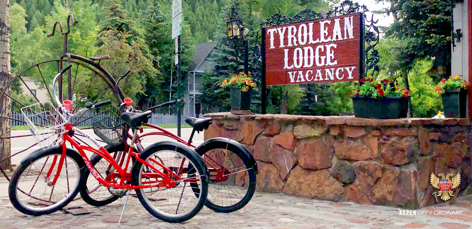 The Tyrolean offers free bicycles for summer rides around town